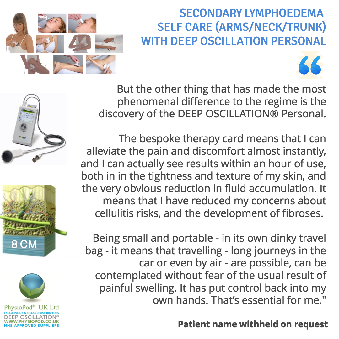 Arms, Neck and Trunk Lymphoedema - Self Care with Deep Oscillation Personal - No. 2
